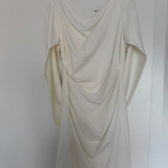 Betsy & Adam Caped Sheath Dress - Picture 3 of 4